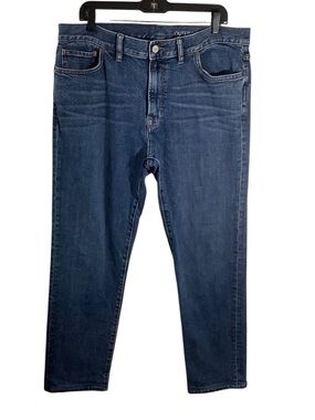 Outerknown Men's Slim Straight Indigo Blue Jeans